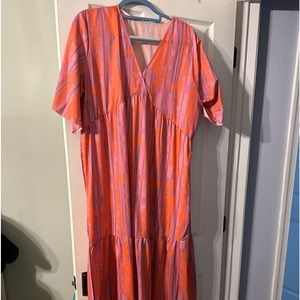 Bright print maxi dress. New with tags still on